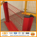 Protective PVC coated curved wire fence